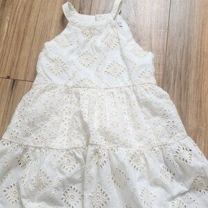 Zara girls midi maxi eyelet dress